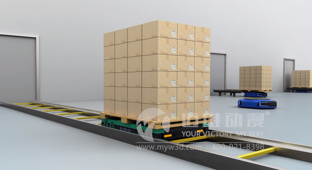 四向車物流系統(tǒng)展示三維動畫(圖1) 四向車物流系統(tǒng)展示三維動畫(圖1)