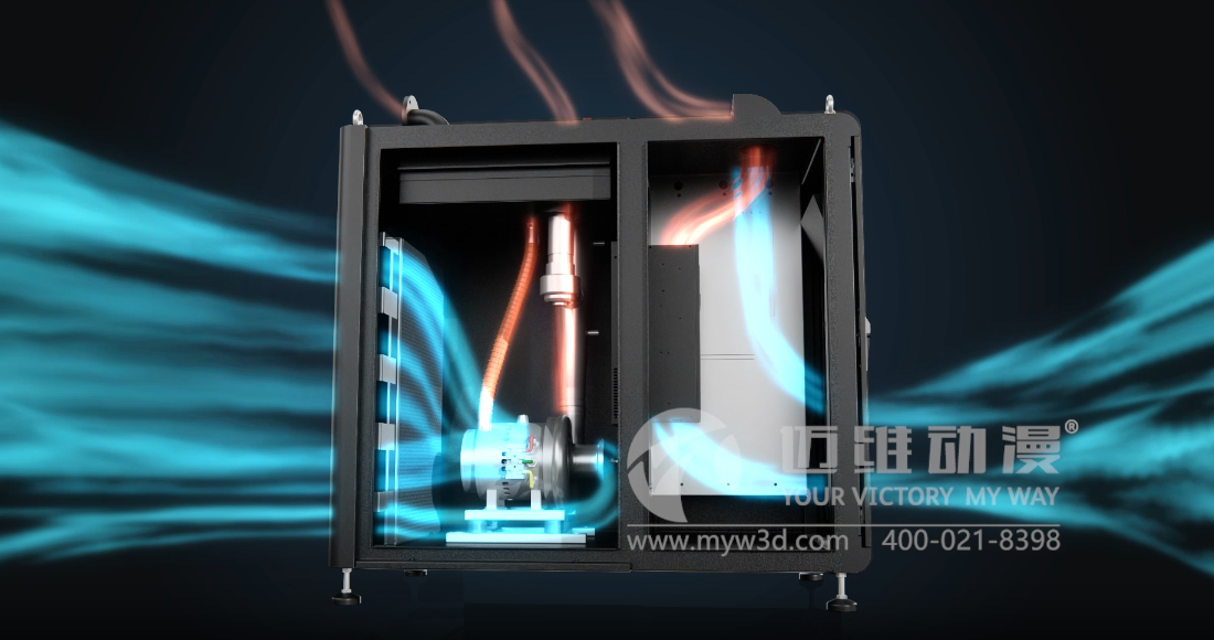 空氣懸浮高速離心鼓風機三維動畫展示(圖3) 空氣懸浮高速離心鼓風機三維動畫展示(圖3)