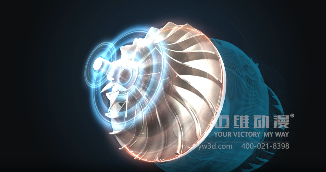 空氣懸浮高速離心鼓風機三維動畫展示(圖6) 空氣懸浮高速離心鼓風機三維動畫展示(圖6)