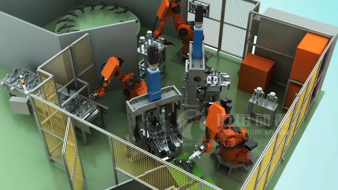 自動機(jī)械手臂三維動畫展示(圖1) 自動機(jī)械手臂三維動畫展示(圖1)