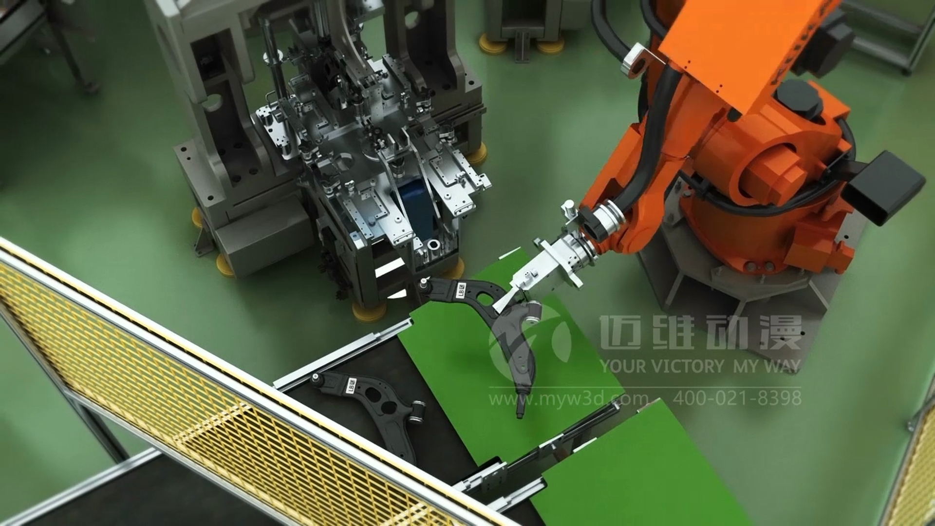 自動機(jī)械手臂三維動畫展示(圖3) 自動機(jī)械手臂三維動畫展示(圖3)