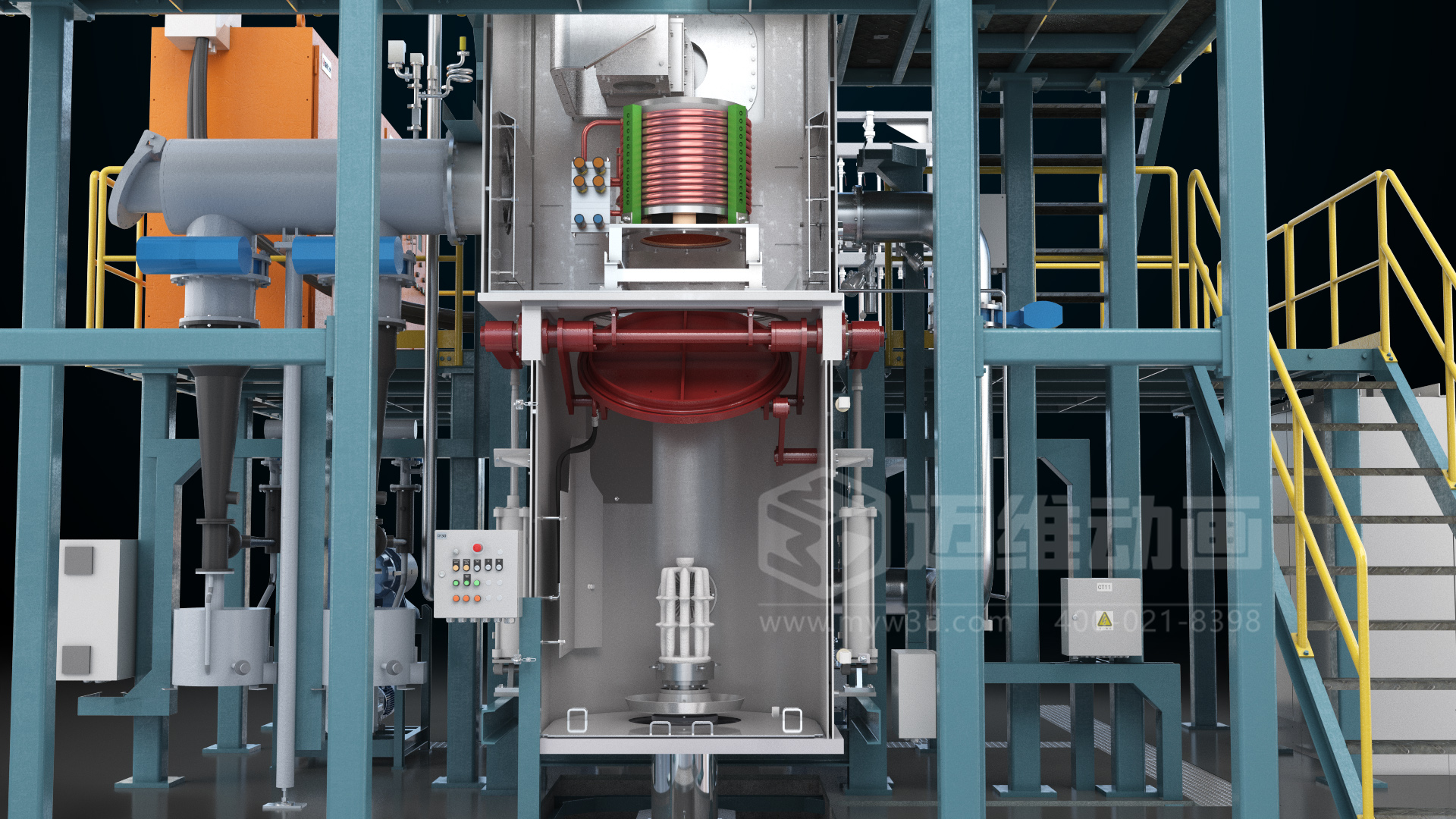 特鋼冶煉工藝-定向凝固三維動畫展示(圖5) 特鋼冶煉工藝-定向凝固三維動畫展示(圖5)