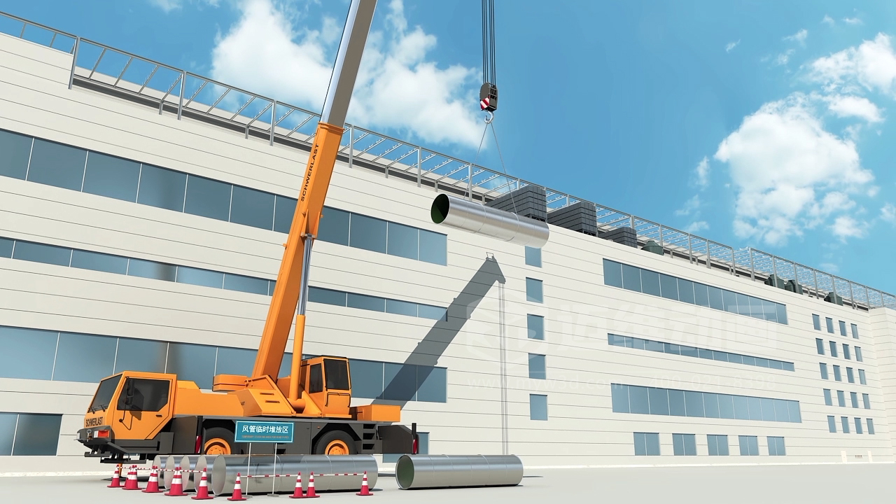 工藝排氣系統(tǒng)工程施工三維動(dòng)畫展示(圖4) 工藝排氣系統(tǒng)工程施工三維動(dòng)畫展示(圖4)