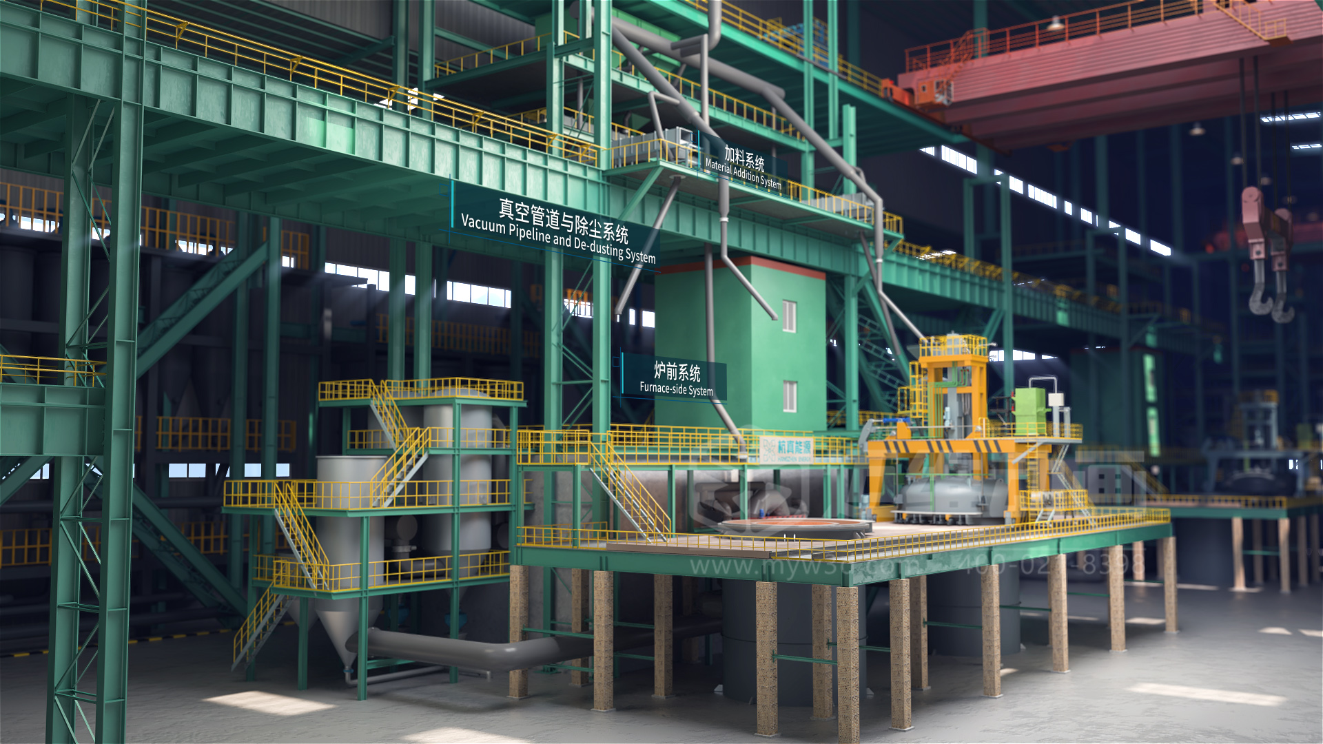 VOD真空精煉爐熔煉工藝流程三維動(dòng)畫展示(圖1) VOD真空精煉爐熔煉工藝流程三維動(dòng)畫展示(圖1)