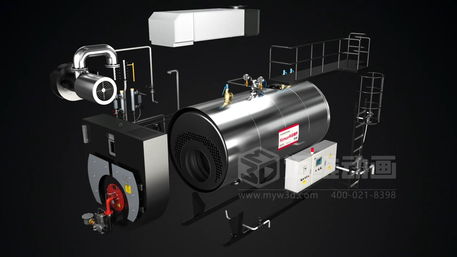 打破傳統(tǒng)展示壁壘！三維動(dòng)畫(huà)「拆解」鍋爐，低成本實(shí)現(xiàn)高成果演示(圖5)