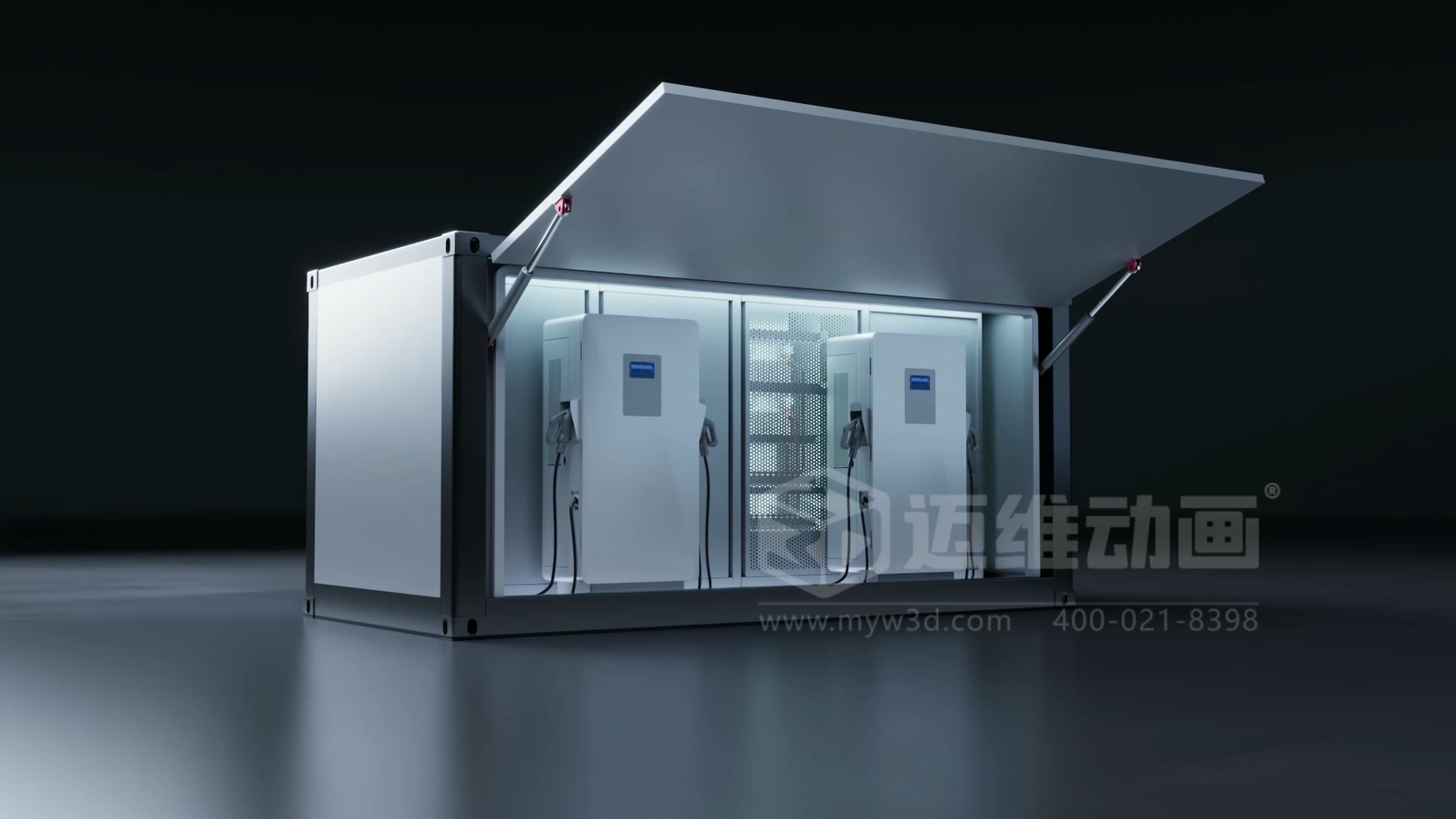 三維動畫與移動式儲充一體柜產(chǎn)品能夠碰撞出怎樣的視覺呈現(xiàn)效果？(圖2)