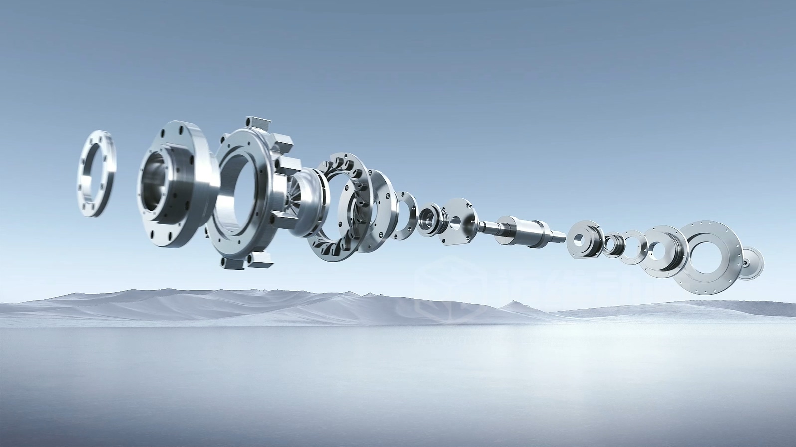 鋼鐵齒輪的能量密碼：3D 動(dòng)畫(huà)解鎖透平膨脹機(jī)工作原理的視覺(jué)密鑰！(圖1)