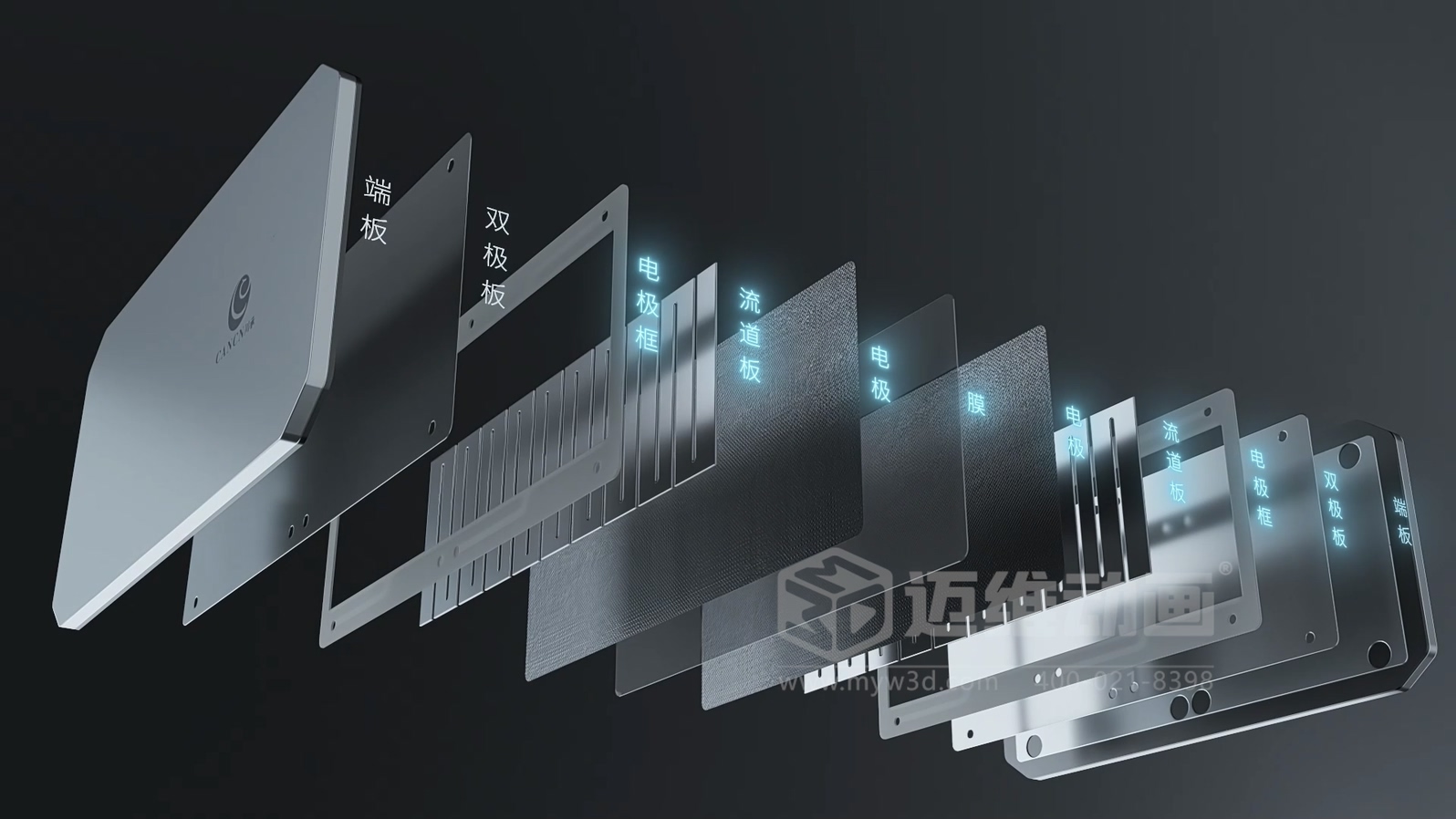 全釩液流儲能系統(tǒng)產(chǎn)品三維動畫(圖4) 全釩液流儲能系統(tǒng)產(chǎn)品三維動畫(圖4)