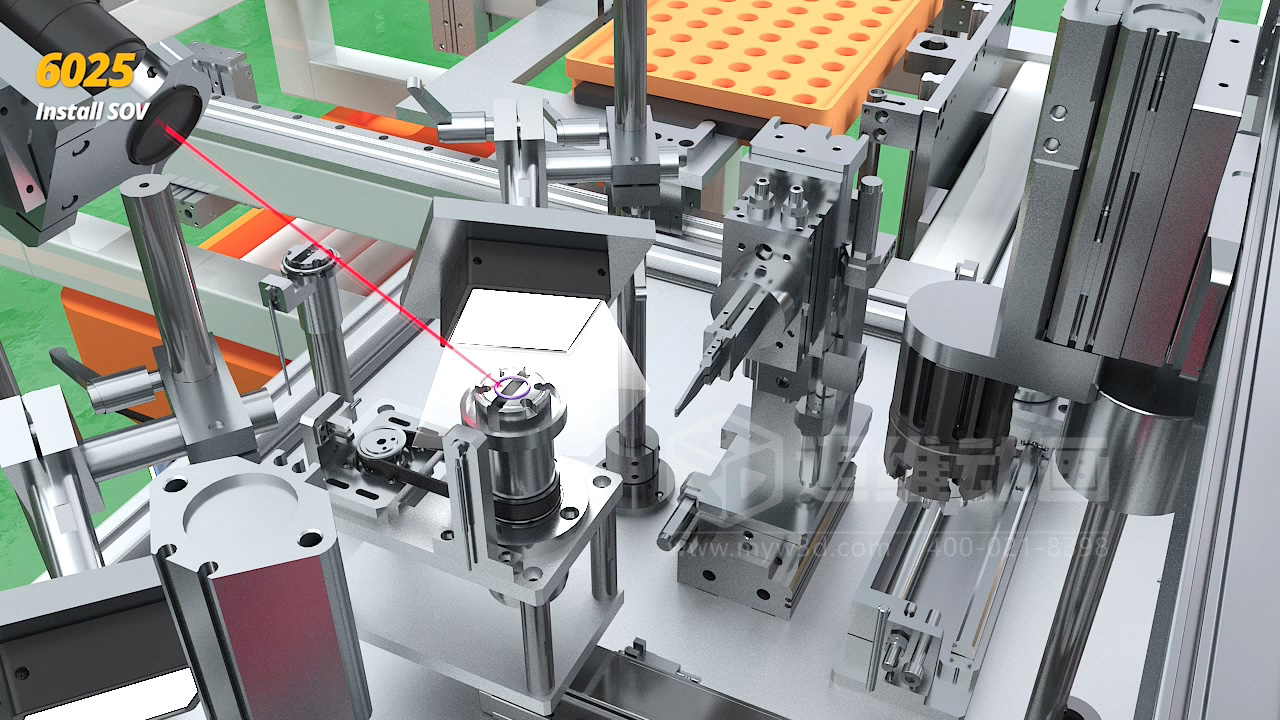 3D 動(dòng)畫透視新能源汽車自動(dòng)化產(chǎn)線！零部件流轉(zhuǎn)、精準(zhǔn)裝配全程可視化，一眼看懂硬核智造(圖4)
