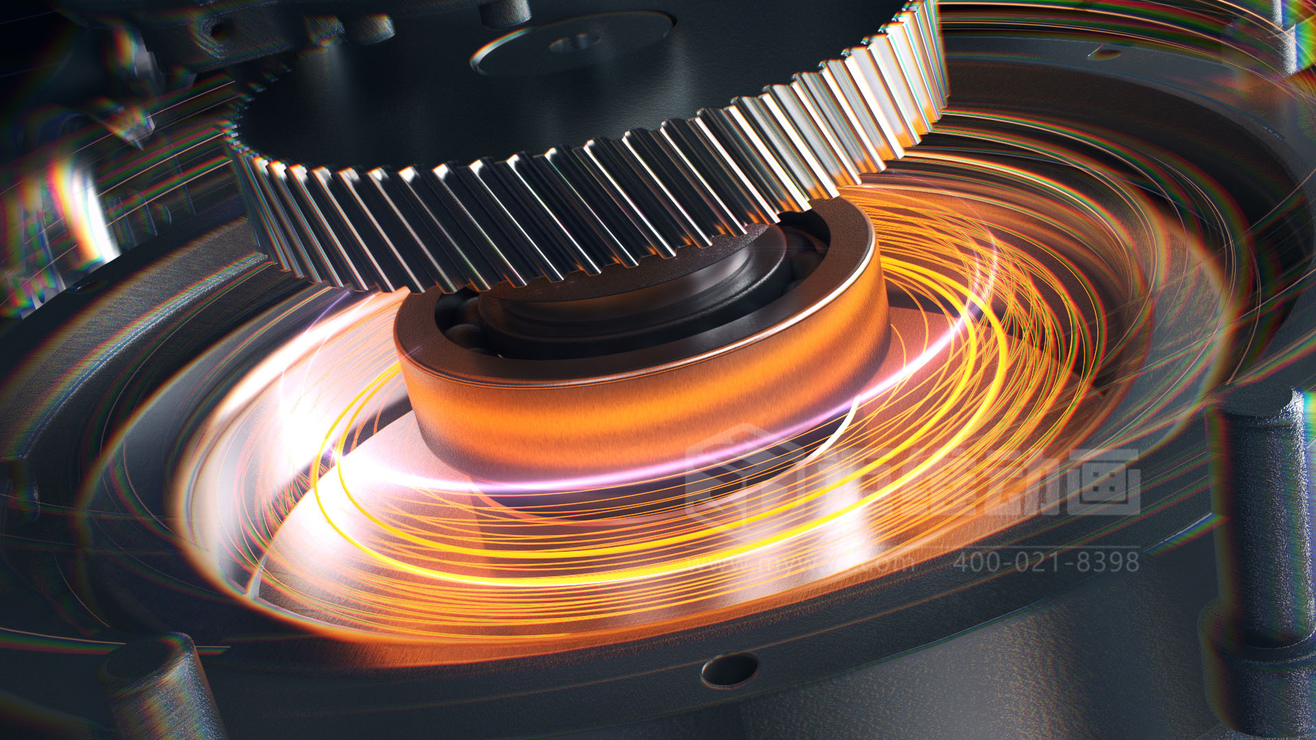 壓縮機(jī) “透視” 震撼來襲！三維動畫拆解內(nèi)部結(jié)構(gòu)，系統(tǒng)原理看得見，核心材質(zhì)細(xì)節(jié)拉滿！(圖3)