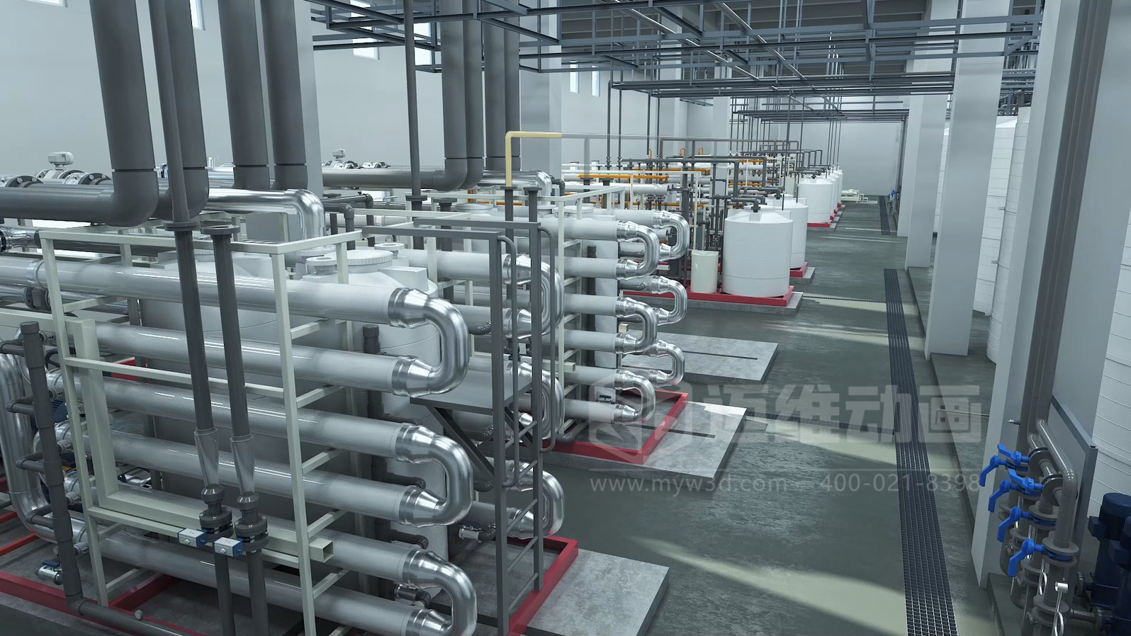 滲濾液處理工藝三維動畫(圖7) 滲濾液處理工藝三維動畫(圖7)