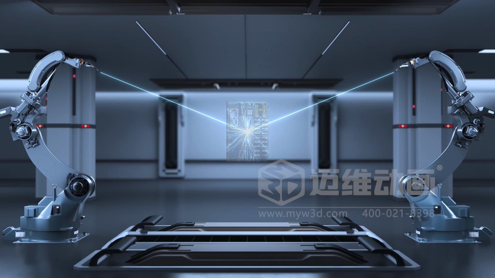 一體式緊湊型 PLC 三維動畫(圖1)