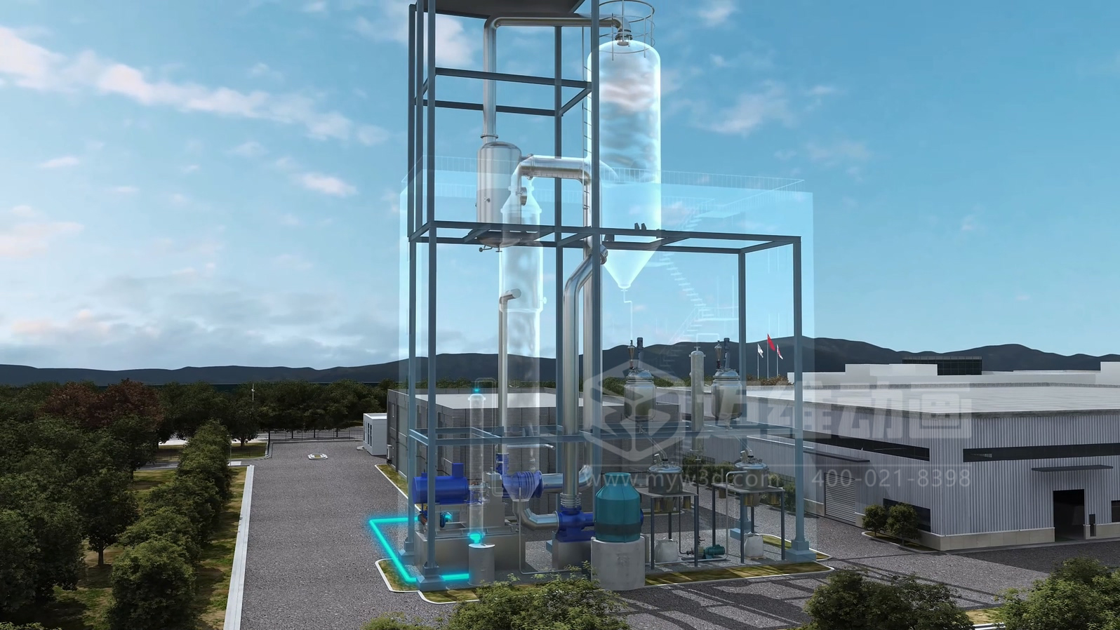 飛灰水洗資源化處理工藝三維動(dòng)畫(huà)(圖9) 飛灰水洗資源化處理工藝三維動(dòng)畫(huà)(圖9)