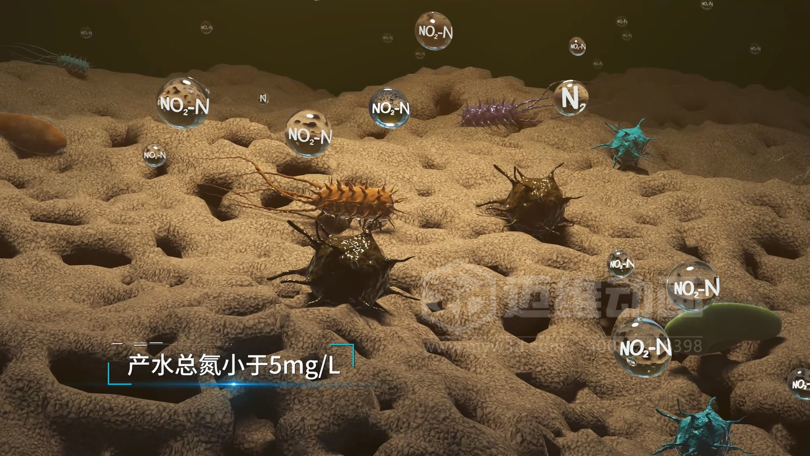 市政污水處理工藝三維動畫(圖5)