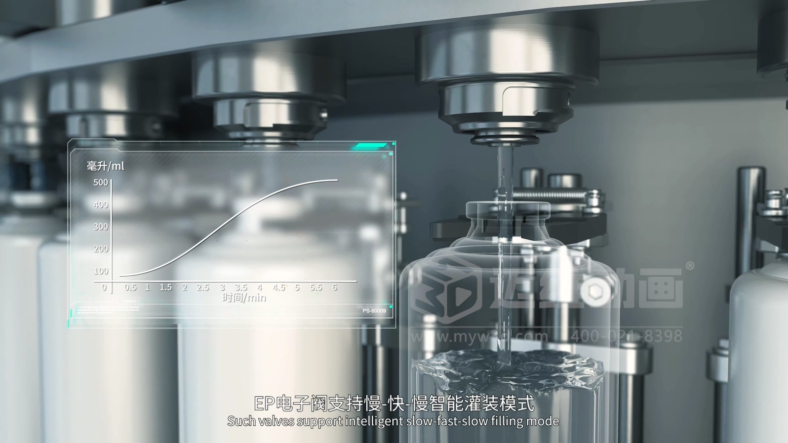 灌裝機生產(chǎn)線三維動畫(圖5) 灌裝機生產(chǎn)線三維動畫(圖5)