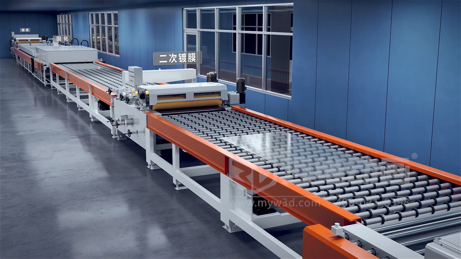 亞瑪頓-光伏玻璃工業(yè)自動(dòng)化生產(chǎn)線三維動(dòng)畫(圖10)