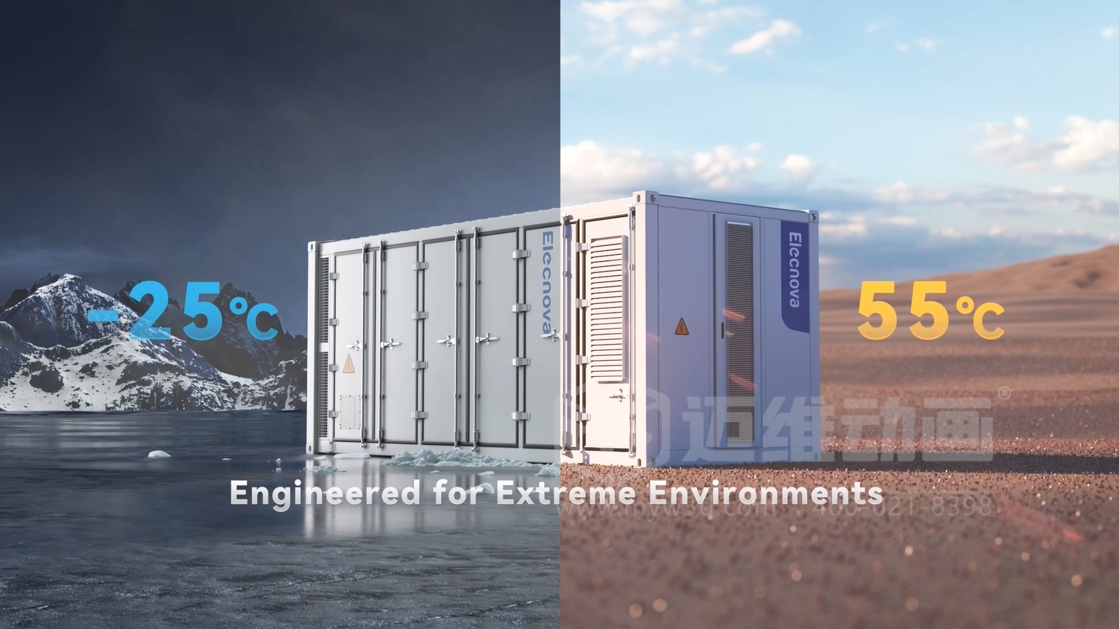 一體式液冷儲能集裝箱三維動畫(圖4) 一體式液冷儲能集裝箱三維動畫(圖4)