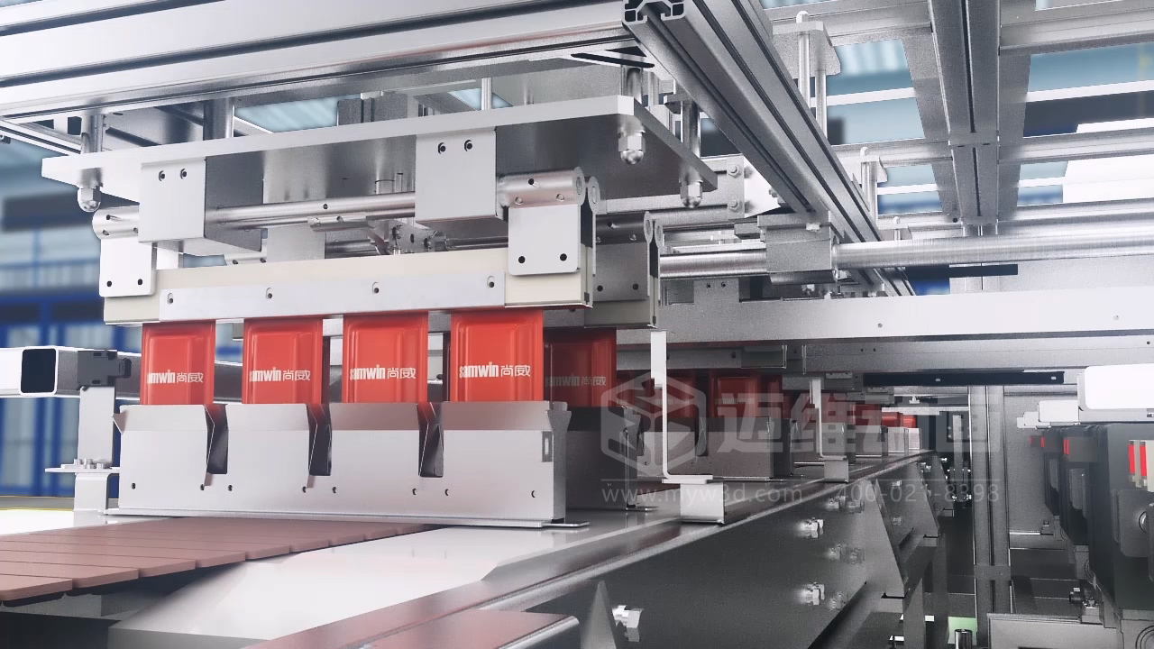 小魚干包裝自動化生產(chǎn)線三維動畫展示行業(yè)解決方案(圖8)